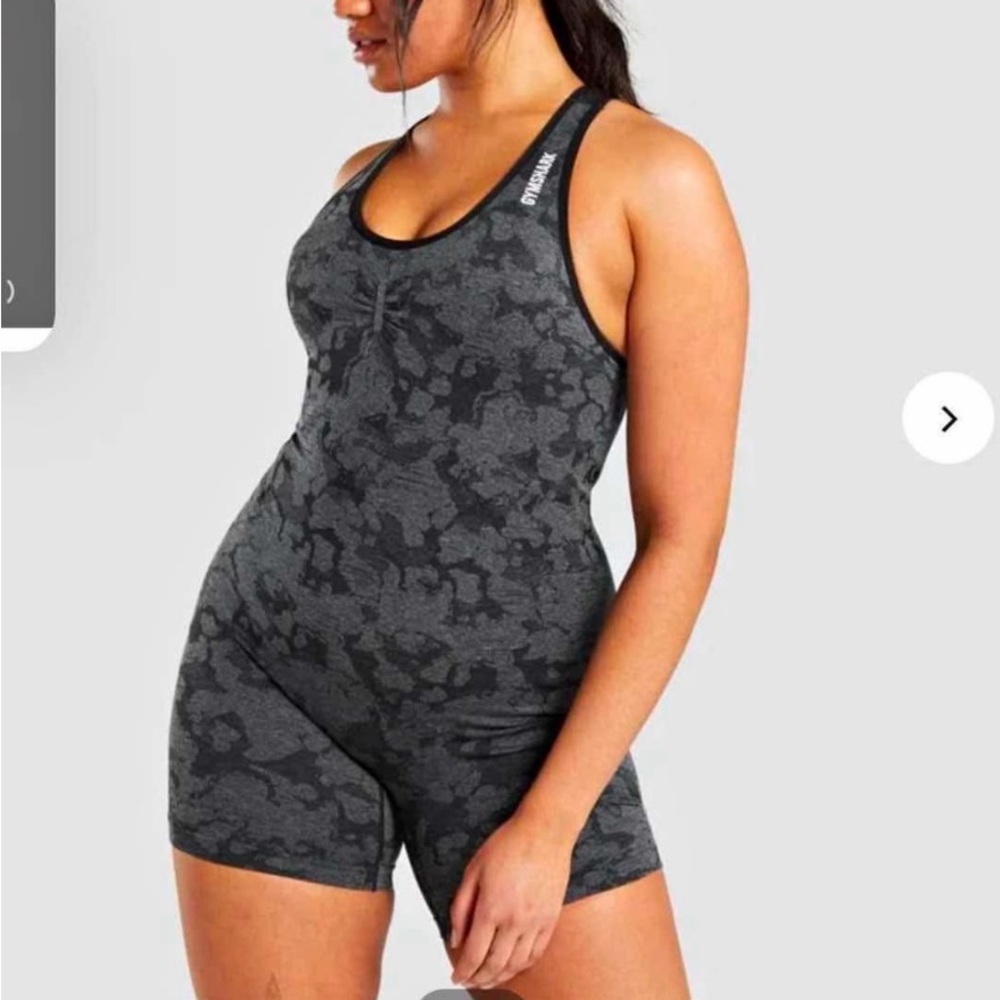 Gymshark Black Camo Women's Bodysuit